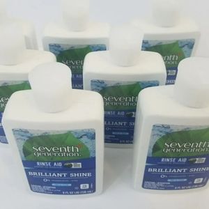7 bottles of Dishwasher rinse aid